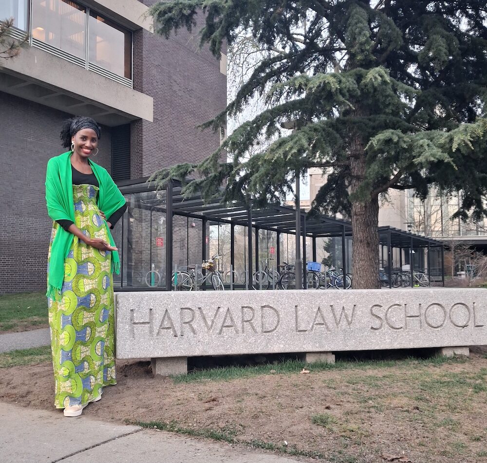 Entertainment lawyer Uduak Oduok at Harvard Law School discussing Afrobeats music law, cross-border entertainment deals, and the global music business.